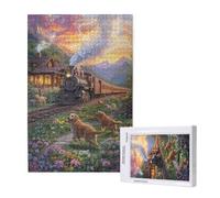Puzzle 500 Piezas Perro Puzzle Adultos,Rompecabezas DIY,Paisaje Juegos de Rompecabezas para Toda la Familia,Pasatiempo Creativo Adultos,Regalos Originales para Mujer con Caja de Regalo,52x38 cm,p1165t