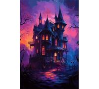 Puzzle 500 Piezas, Rompecabezas para Adultos, Puzzle 500 Piezas DIY, Juego de Habilidad para Toda la Familia, Puzle para Decoración del Hogar (Castillo de Halloween)