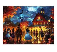 Puzzle 500 Piezas, Rompecabezas para Adultos, Puzzle 500 Piezas DIY, Juego de Habilidad para Toda la Familia, Puzzles para Decoración del Hogar (Noche de Halloween)