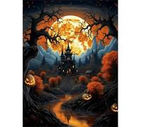 Puzzle 500 Piezas, Rompecabezas para Adultos, Puzzle 500 Piezas DIY, Juego de Habilidad para Toda la Familia, Puzzles para Decoración del Hogar (Castillo de Halloween)
