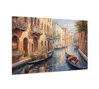 Puzzle 500 Piezas Venecia Puzzle Ciudad Rompecabezas DIY con Caja de Regalo,Pasatiempo Creativo,Regalos Originales para Mujer,Juego Familiar Actividades Creativas para Wall Decoration 52x38 cm -1007Y