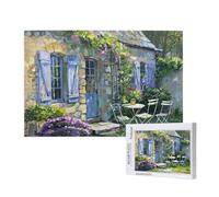 Puzzle 500 Piezas Verano Puzzle Adultos,Rompecabezas DIY,Cortijo Juegos de Rompecabezas para Toda la Familia,Pasatiempo Creativo Adultos,Regalos Originales para Mujer con Caja de Regalo,52x38 cm,p468t