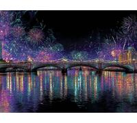 Puzzle 5000 para Adultos, Fuegos Artificiales Puente Londres LDYQS7-362