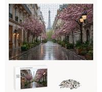 Puzzle 5000 Piezas Adultos Ciudad & París, Rompecabezas con Letras Traseras y Póster, Pasatiempo Antiestrés, Decoración de Pared, Regalo Decorar Mujer Hombre, 181x105cm (14 Años +) P3#164