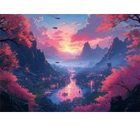 Puzzle 5000 Piezas Adultos Flor de durazno Puzle Imposible Paisaje Arte Jigsaw Puzzles Educa de Rompecabezas y Juego Familiar para Adultos y Adolescente a Partir de 14 Años Entretenimiento P-702