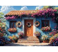 Puzzle 5000 Piezas Adultos Flor Puzle Imposible Casas Arte Jigsaw Puzzles Educa de Rompecabezas y Juego Familiar para Adultos y Adolescente a Partir de 14 Años Entretenimiento Decoracion Regalos P-924