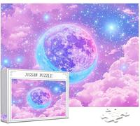 Puzzle 5000 Piezas Adultos, Galaxia Puzzle Luna Patrón Diseño, 156x105cm Gran Formato HD Color Jigsaw Adultos, DIY Artesanía con Embalaje de Caja de Regalo, Home Room Wall Decor, Regalo Mujer,Model375