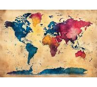 Puzzle 5000 Piezas Adultos Mapa del Mundo Puzle Imposible Color Arte Jigsaw Puzzles Educa de Rompecabezas y Juego Familiar para Adultos y Adolescente a Partir de 14 Años Entretenimiento Regalos P-504