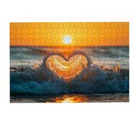 Puzzle 5000 Piezas Adultos Ola, Rompecabezas Adultos Corazón, Clásico Puzzles Adultos Desafiante para Toda la Familia, Juguetes Rompecabezas Letras en la Parte Posterior, Regalo Hombre Decor -2731