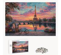 Puzzle 5000 Piezas Adultos Paisaje & París, Rompecabezas con Letras Traseras y Póster, Pasatiempo Antiestrés, Decoración de Pared, Regalo Decorar Mujer Hombre, 181x105cm (14 Años +) P3#172