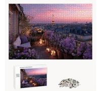 Puzzle 5000 Piezas Adultos Paisaje & París, Rompecabezas con Letras Traseras y Póster, Pasatiempo Antiestrés, Decoración de Pared, Regalo Decorar Mujer Hombre, 181x105cm (14 Años +) P3#470