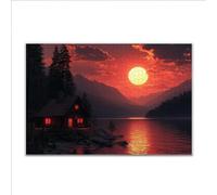 Puzzle 5000 Piezas Adultos Puzzle Atardecer Océano Rompecabezas Adultos XXL 156 x 105cm, Impossible Rompecabezas, Madera Jigsaw Arte Juego Educa Familiar Aliviar El Estrés, Regalos de Pascua U-3