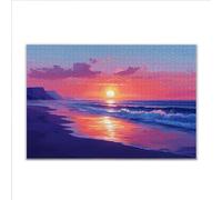 Puzzle 5000 Piezas Adultos Puzzle Atardecer Playa Rompecabezas Adultos XXL 156 x 105cm, Impossible Rompecabezas, Jigsaw Arte Juego Educa Familiar Aliviar El Estrés, Regalos para Hombres y Mujeres Y-1