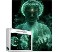 Puzzle 5000 Piezas Adultos, Zen Puzzle Estatua de Piedra Patrón Diseño, 156x105cm Gran Formato HD Color Jigsaw Adultos, DIY Artesanía con Embalaje de Caja de Regalo, Home Room Wall Decor, Model987
