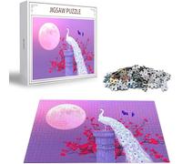 Puzzle 5000 Piezas Animal Rompecabezas para Adultos, un Rompecabezas Desafiante, Juegos de Puzzle para Toda la Familia, Letras en la Parte Posterior, Decoración del Hogar Regalos Pavo Real H-5102