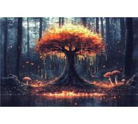 Puzzle 5000 Piezas áRbol, Puzzle 5000 Piezas Adulto ChampiñóN, Rompecabezas de Madera para Adultos 105 x 160 cm, Puzzles para Toda la Familia Cuadros Decoracion Salon Modernos Regalo Mujer RXPT-1174