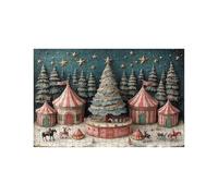 Puzzle 5000 Piezas, Circo Puzzle 5000 Piezas Madera 105 x 160cm con Caja de Papel de Colores y Bolsa de Malla Portátil, Rompecabezas Cielo Estrellado para Primavera Decoracion Pared Regalo LZPT-04636