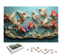 Puzzle 5000 Piezas Colibrí para Adultos, Puzzle Pájaro de Madera con Caja Regalo para Adultos, Rompecabezas Desafiante para Toda la Familia, Rompecabezas para Regalo Mujer, Home Decoration, -6167
