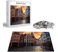 Puzzle 5000 Piezas Color Rompecabezas para Adultos, un Rompecabezas Desafiante, Juegos de Puzzle para Toda la Familia, Letras en la Parte Posterior, Decoración del Hogar Regalos Arquitectura H-8045