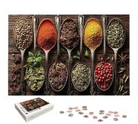 Puzzle 5000 Piezas Condimento para Adultos, Puzzle Cocina de Madera con Caja Regalo para Adultos, Rompecabezas Desafiante para Toda la Familia, Rompecabezas para Regalo Mujer, Regalo Hombre, -4987
