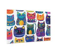 Puzzle 5000 Piezas Dibujos Animados Puzzle Gato Rompecabezas DIY con Caja de Regalo,Pasatiempo Creativo,Regalos Originales para Mujer,Juego Familiar Actividades, Wall Decoration 105 x 156 cm -1966Y