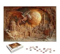 Puzzle 5000 Piezas Dragón para Adultos, Puzzle Ciudad de Madera con Caja Regalo para Adultos, Rompecabezas Desafiante para Toda la Familia, Rompecabezas para Regalo Mujer y Home Decoration, -5339
