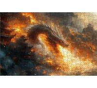 Puzzle 5000 Piezas DragóN, Puzzle 5000 Piezas Adulto Llama, Rompecabezas de Madera para Adultos 105 x 160 cm, Puzzles para Toda la Familia Cuadros Decoracion Salon Modernos Regalo Mujer RXPT-6034