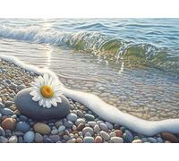 Puzzle 5000 Piezas Flor Puzzle Playa Rompecabezas Adultos, Rompecabezas Pieza de Madera Juguetes Jigsaw Arte, Jigsaw educa para Adultos y niños a Partir de 14 Años U-155