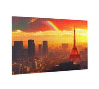 Puzzle 5000 Piezas Francia Puzzle Torre Eiffel Rompecabezas DIY con Caja de Regalo,Pasatiempo Creativo,Regalos Originales para Mujer,Juego Familiar Actividades, Wall Decoration 105 x 156 cm -230Y