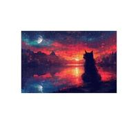 Puzzle 5000 Piezas Gato Puzzle 5000 Piezas Adultos Animal Educativo Rompecabezas Madera para Toda la Familia Junta, Puzzles para Reducir el Estrés y Primavera Cuadros Decoracion 105x160Cm LZPT-00135