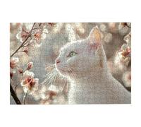 Puzzle 5000 Piezas Gato, Puzzle Flor, Puzzles 5000 Adultos, Rompecabezas Adultos con Caja Regalo, Rompecabezas de Madera Desafiante para Toda la Familia, Regalos Originales para Mujer Decor -2554