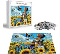 Puzzle 5000 Piezas Girasol Rompecabezas para Adultos, un Rompecabezas Desafiante, Juegos de Puzzle para Toda la Familia, Letras en la Parte Posterior, Decoración Hogar, Regalos Navidad Mujer H-350