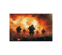 Puzzle 5000 Piezas, Guerra Puzzle 5000 Piezas Madera 105 x 160cm con Caja de Papel de Colores y Bolsa de Malla Portátil, Rompecabezas Llama para Primavera Decoracion Pared Regalo Mujer LZPT-04966