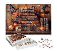 Puzzle 5000 Piezas Halloween, Puzzle Magia con Caja para Adultos, 156.5x105.5cm, DIY 5000 Piezas Rompecabezas Madera para Adultos, Rompecabezas Desafiante para Decoracion Hogar, Regalo Mujer, -7613