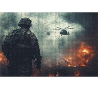 Puzzle 5000 Piezas HelicóPtero, Puzzle 5000 Piezas Adulto Guerrero, Rompecabezas de Madera para Adultos 105x160 CM, Puzzles para Toda la Familia Cuadros Decoracion Salon Modernos Regalo Mujer RXPT6876