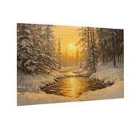 Puzzle 5000 Piezas Invierno Puzzle Paisaje Rompecabezas DIY Con Caja de Regalo,Pasatiempo Creativo,Regalos Originales para Mujer,Juego Familiar Actividades Creativas, Wall Decoration 105 x 156 cm -98Y