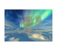 Puzzle 5000 Piezas Invierno Puzzles Aurora Medidas 156x105cm Rompecabezas para Adultos Entretenimiento Creativo, Divertido Clásico Rompecabezas Juguetes Educativos Regalos Originales para Mujer I-51