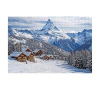 Puzzle 5000 Piezas Invierno, Rompecabezas Adultos Naturaleza, Puzzles 5000 Piezas Adultos, Rompecabezas de Madera con Caja Regalo, Puzzles Clásico para Toda la Familia para Regalos, Decor Hogar -1972