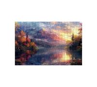 Puzzle 5000 Piezas, Montaña Puzzle 5000 Piezas Madera 105 x 160 CM con Caja de Papel de Colores y Bolsa de Malla Portátil, Rompecabezas Atardecer para Primavera Decoracion Pared Regalo Mujer LZPT02660