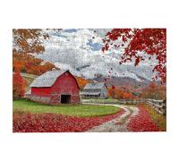 Puzzle 5000 Piezas Otoño, Puzzle Madera Paisajes, Clásico Rompecabezas Desafiante para Toda la Familia, Juguetes Rompecabezas Letras en la Parte Posterior, Regalos Originales para Hombre Decor -1259