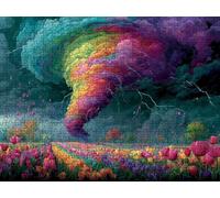 Puzzle 5000 Piezas, Paisaje Abstracto Rompecabezas Adultos Puzzle, Desafiante Puzzles de Decoración Juego de, Entretenimiento Juego Educativo para Toda la Familia, para Regalo Decoración R7KH-99