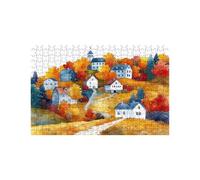 Puzzle 5000 Piezas Pequeño Pueblo Puzzle 5000 Piezas Adultos Otoño Educativo Rompecabezas Madera para Toda la Familia Junta, Puzzles para Reducir el Estrés y Primavera Decoracion 105 x 160cm LZPT04417