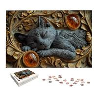 Puzzle 5000 Piezas, Puzzle Gato con Caja Regalo, Animal Puzzles 5000 Piezas Adultos, Medidas: 156 x 105 cm, Rompecabezas Adultos de Madera, Rompecabezas Desafiante para Decoración Hogar y Pared, -6294