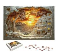 Puzzle 5000 Piezas, Puzzle Paisajes con Caja Regalo, Arquitectura Puzzles 5000 Piezas Adultos, Medidas: 156 x 105 cm, Rompecabezas Adultos de Madera, Rompecabezas Desafiante para Regalo Mujer, -6958