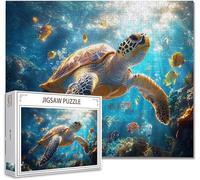 Puzzle 5000 Piezas Tortugas Marinas Puzzle Imposible Rompecabezas Pieza de Madera Jigsaw Arte Una Gran Herramienta MeditacióN Aliviador del EstréS Uegos Rompecabezas Toda La Familia 105.5X156.5cm F-7