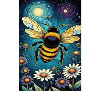 Puzzle 520 Piezas, Abejas Flores Puzzles Juego Imposible, Entretenimiento Creativo, Puzzle Clásico Rompecabezas para Adultos 520 Piezas 52 x 38 cm