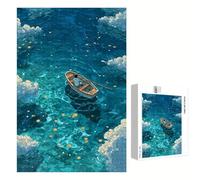 Puzzle 520 Piezas Adultos Bote & Sueño, Rompecabezas con Letras Traseras y Póster, Pasatiempo Antiestrés, Decoración de Pared, Regalo Decorar Mujer Hombre 52 x 38 cm (14 Años +) P3#1106