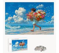 Puzzle 520 Piezas Adultos Historietas & Flor, Rompecabezas con Letras Traseras y Póster, Pasatiempo Antiestrés, Decoración de Pared, Regalo Decorar Mujer Hombre 52 x 38 cm (14 Años +) P3#437