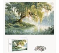 Puzzle 520 Piezas Adultos Primavera & Árbol, Rompecabezas con Letras Traseras y Póster, Pasatiempo Antiestrés, Decoración de Pared, Regalo Decorar Mujer Hombre 52 x 38 cm (14 Años +) P3#374