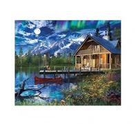 Puzzle 520 Piezas, Mountain Lake Lodge Puzzles para Adultos,Rompecabezas de Adultos, Juguetes de Regalo Entretenimento Puzzle, Juego de Rompecabezas
